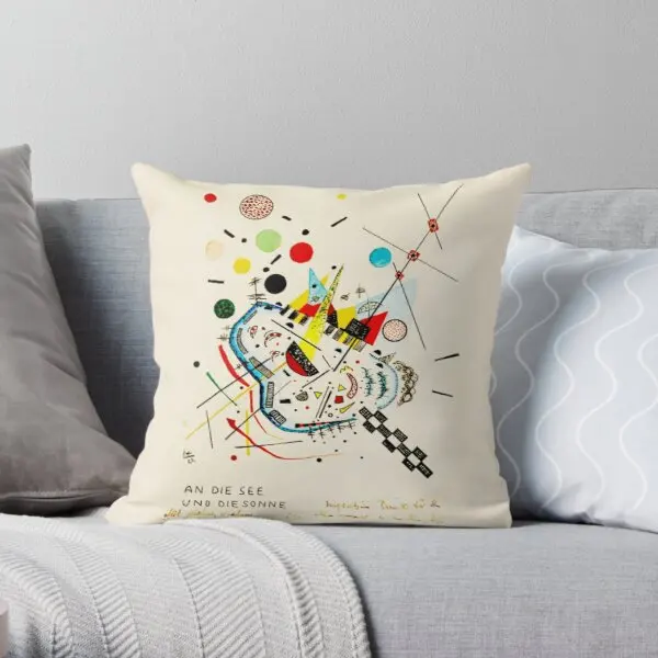 

Wassily Kandinsky An Die See Und An D Printing Throw Pillow Cover Cushion Decor Waist Anime Soft Decorative Pillows not include