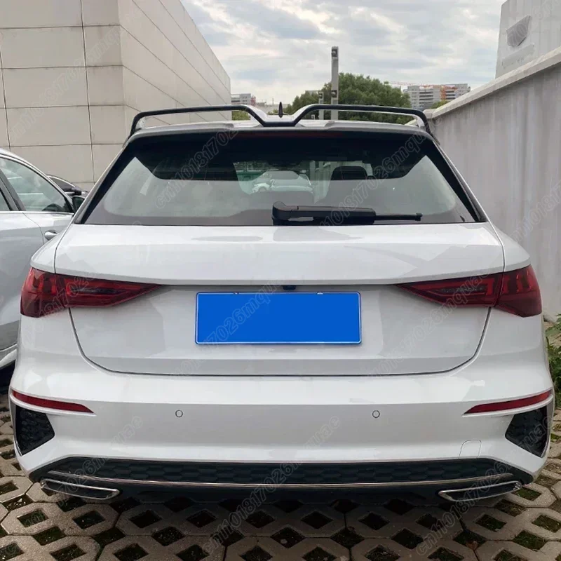 Фото Для Audi A3 S3 RS3 8Y Sportback 2021 2022 2023 2024 Автомобильный задний спойлер на крышу, комплект кузова, высокое качество, аксессуары из АБС-пластика, автозапчасти №5