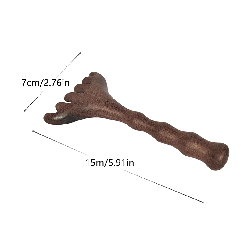 Бамбуковая расческа для массажа тела сандаловые олени рога акупунктура с