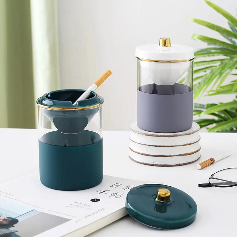 

Portable Ashtray Smoking Accessories Weed Cute for Girls Office Ceramic Ashtray Outdoor Windproof Ash Tray Weed Cigarette Holder