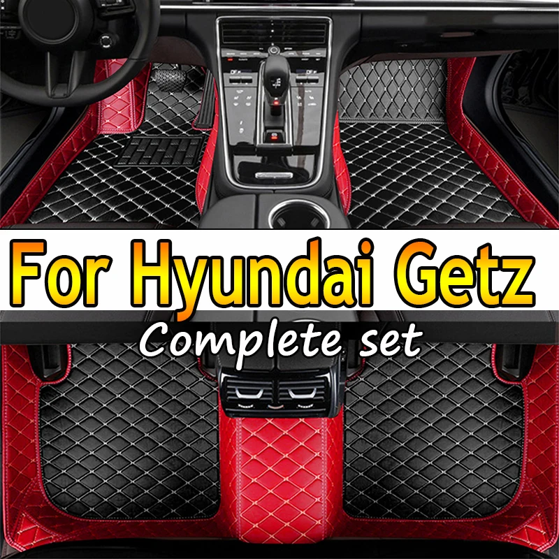 

Car Floor Mats For Hyundai Getz Prime Click Inokom TB 2002~2011 Rugs Luxury Mat Protective Pad Leather Carpets Car Accessories