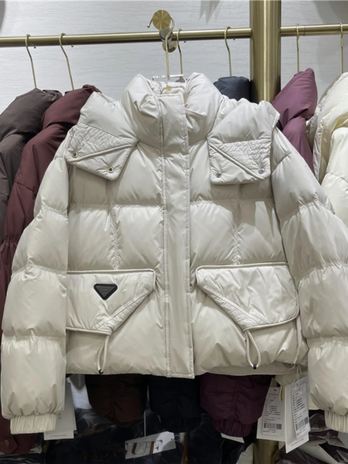 Корейский пуховик для женщин оригинальные товары новинка зимы 2024 универсальный