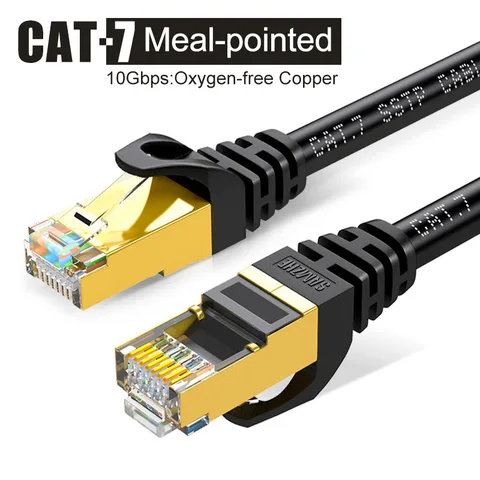 Ethernet-кабель Samzhe Cat7, сетевой кабель UTP CAT 7 RJ 45, Интернет-кабель RJ45 Cat7, Соединительный шнур для модема, маршрутизатора, кабеля