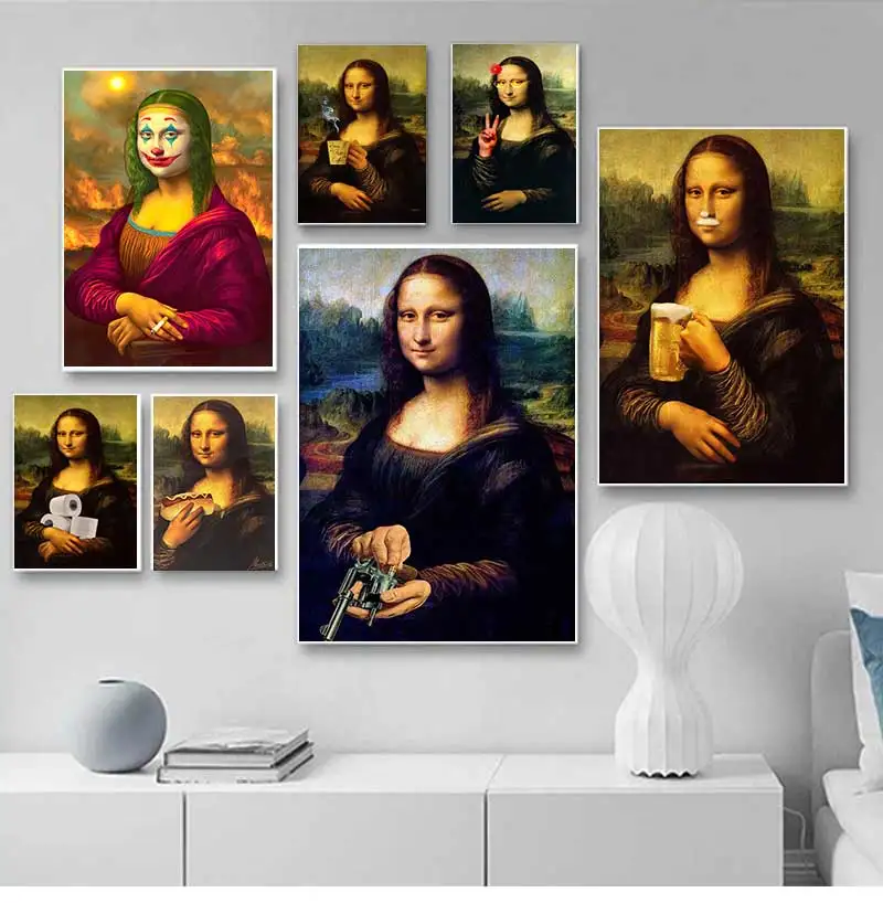 Картина маслом Джокер на холсте постеры настенное искусство картина для