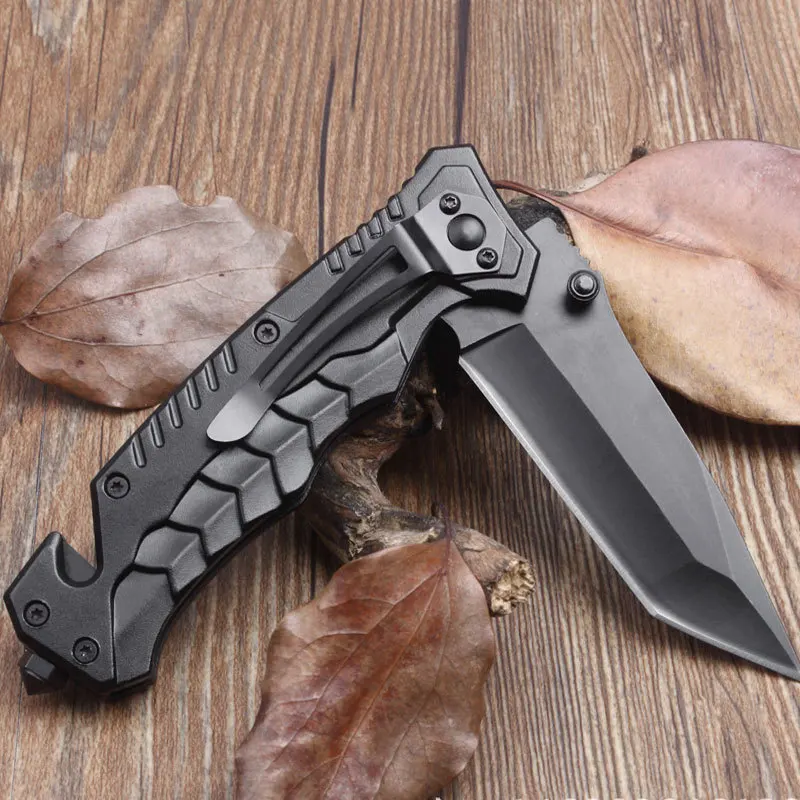 

Folding Knife Outdoor Self-defense Wilderness Survival Hunting Camping Mountaineering Blade High Hardness Pocket Survival Knife