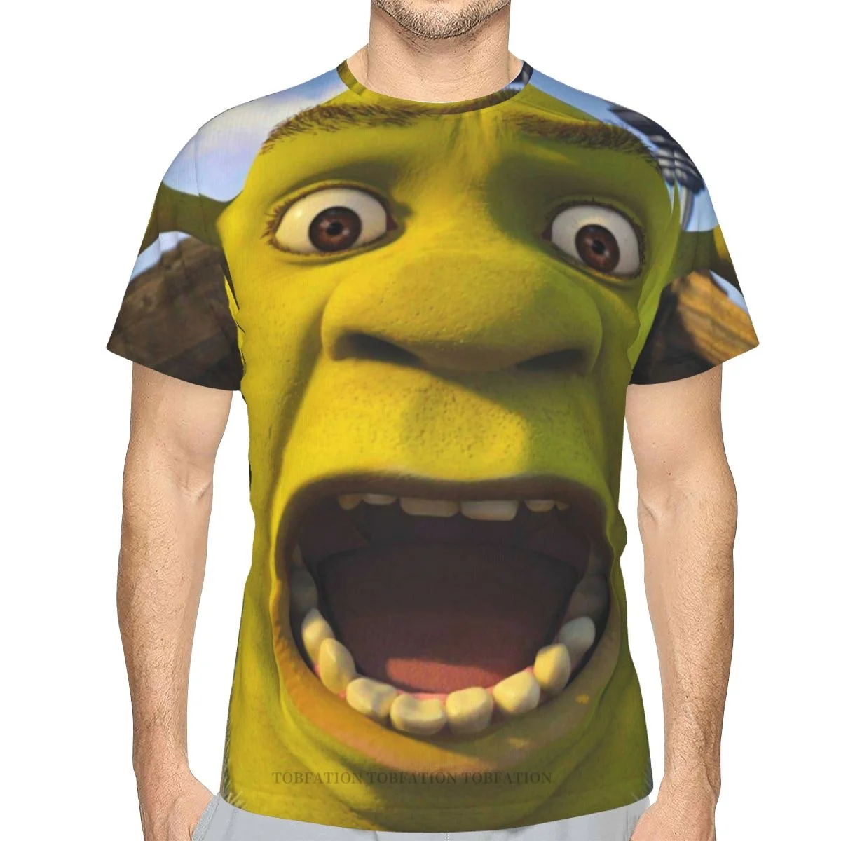 

Meme Shrek Film 3D Print Polyester T-shirt Men Women Gym Short Sleeve TShirt Harajuku Streetwear Oversized Tops