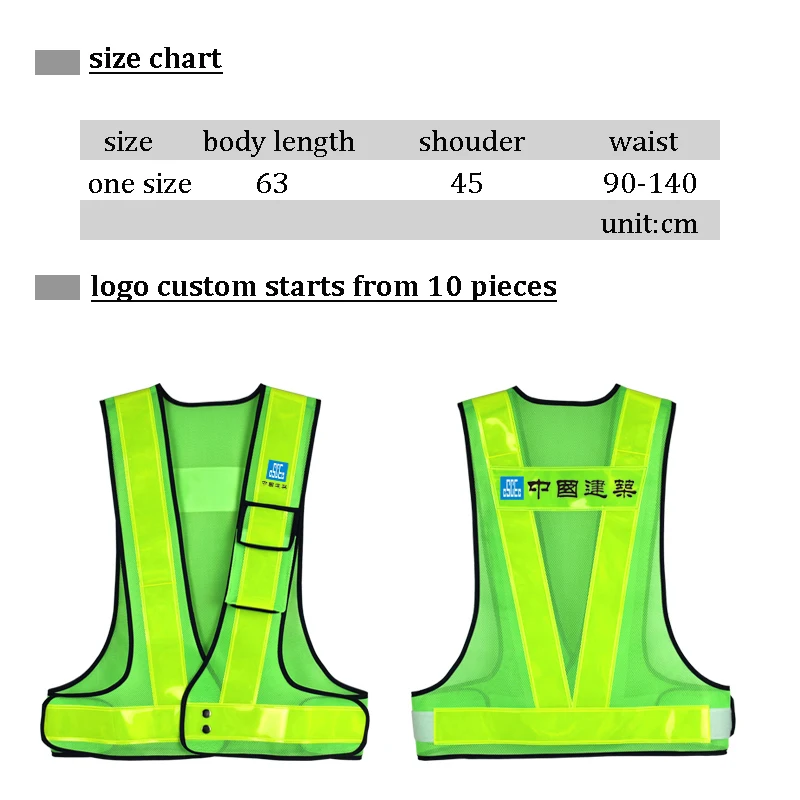 Motorcycle Road Traffic Cycling Reflective Vest Air-permeable Thickened Breathable Mesh Safety Clothing Warning Vest with Pocket enlarge