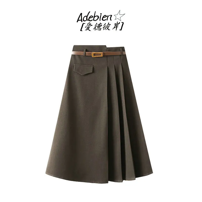 

Adebien® 2022 Wrinkle Skirts for Women Sets Medium Long Style Tall Waist Show Thin Fashion Y2k Clothes Fall Winter Clothing Girl