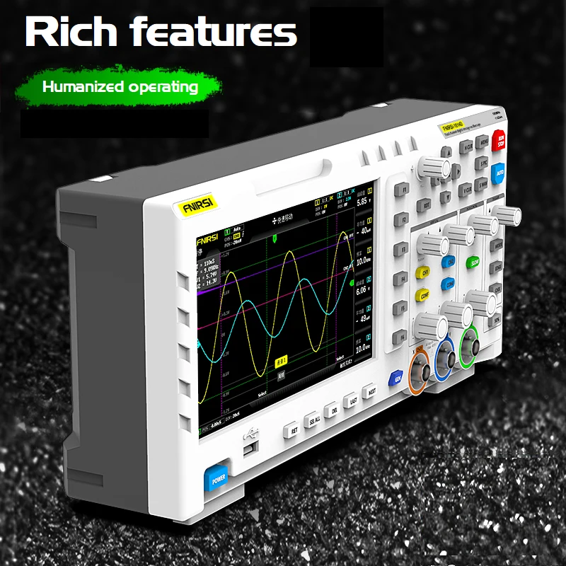

2022 NEW LCD Digital Display Multifunctional Oscilloscope 110MHz Calibration Square Wave Measuring Professional Oscilloscopes