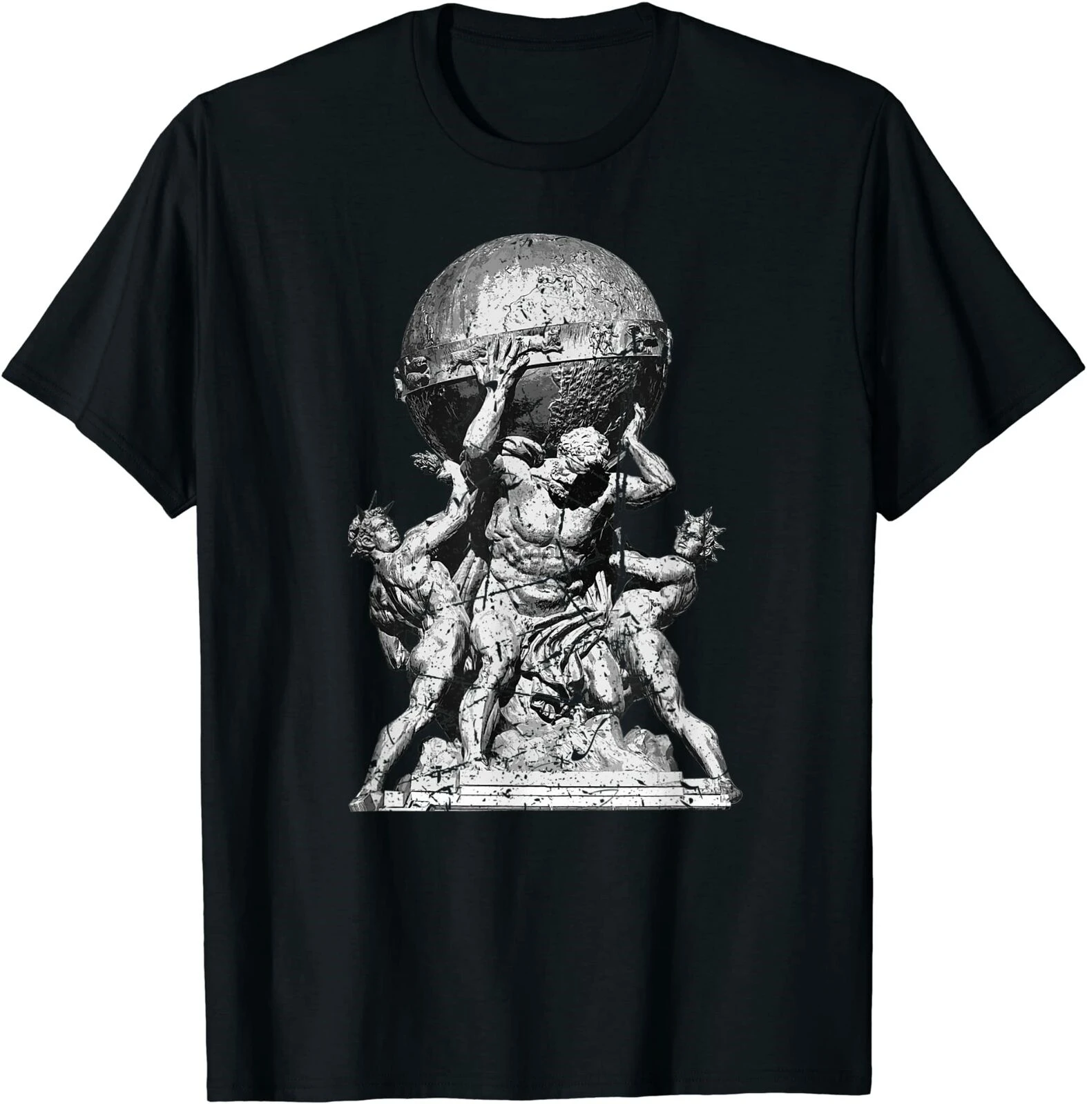 Атлас греческая мифология иллюстрация греческие боги футболка размер M-5XL |