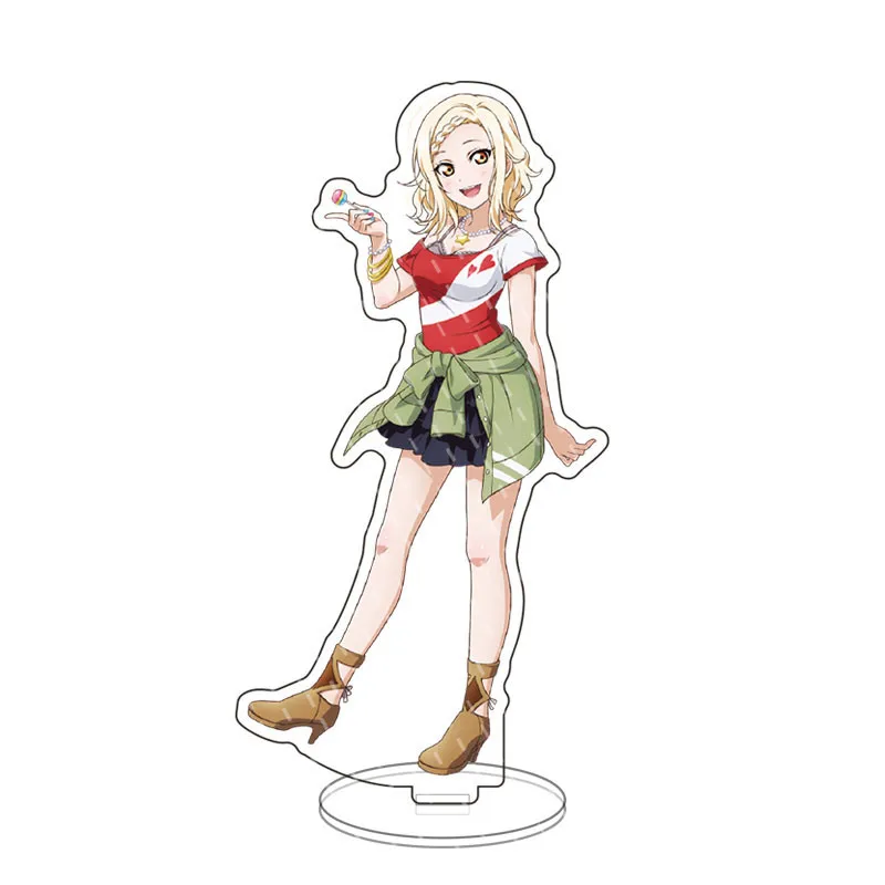 1 Pcs Cute Anime LoveLive Acrylic Stand Model Love Live Shibuya Kanon Tang Ke Arashi Chisato Heanna Sumire Action Figure Toys |