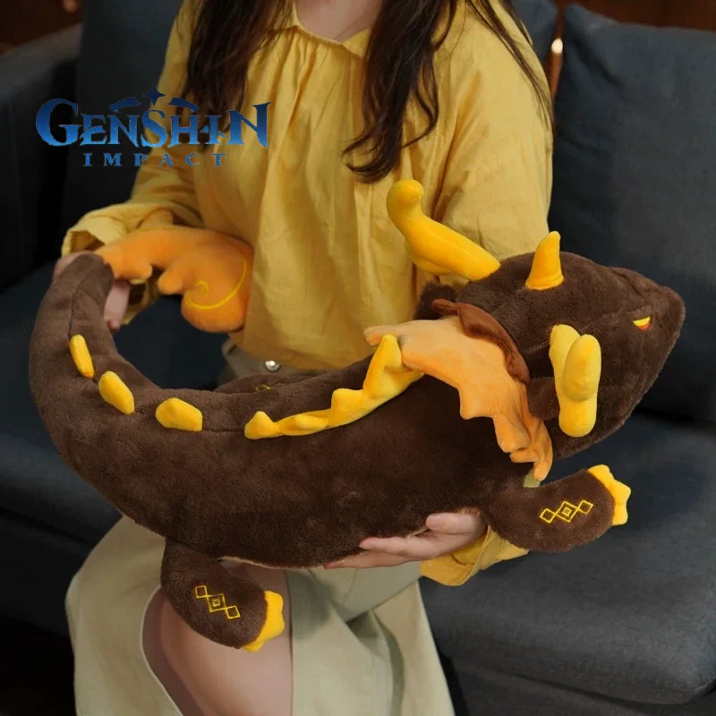 

70cm Rock King Zhong Li Cosplay Game Genshin Impact Plush Doll Anime Project Soft Pillow Stuffed Toy Halloween Dragonkids Gift