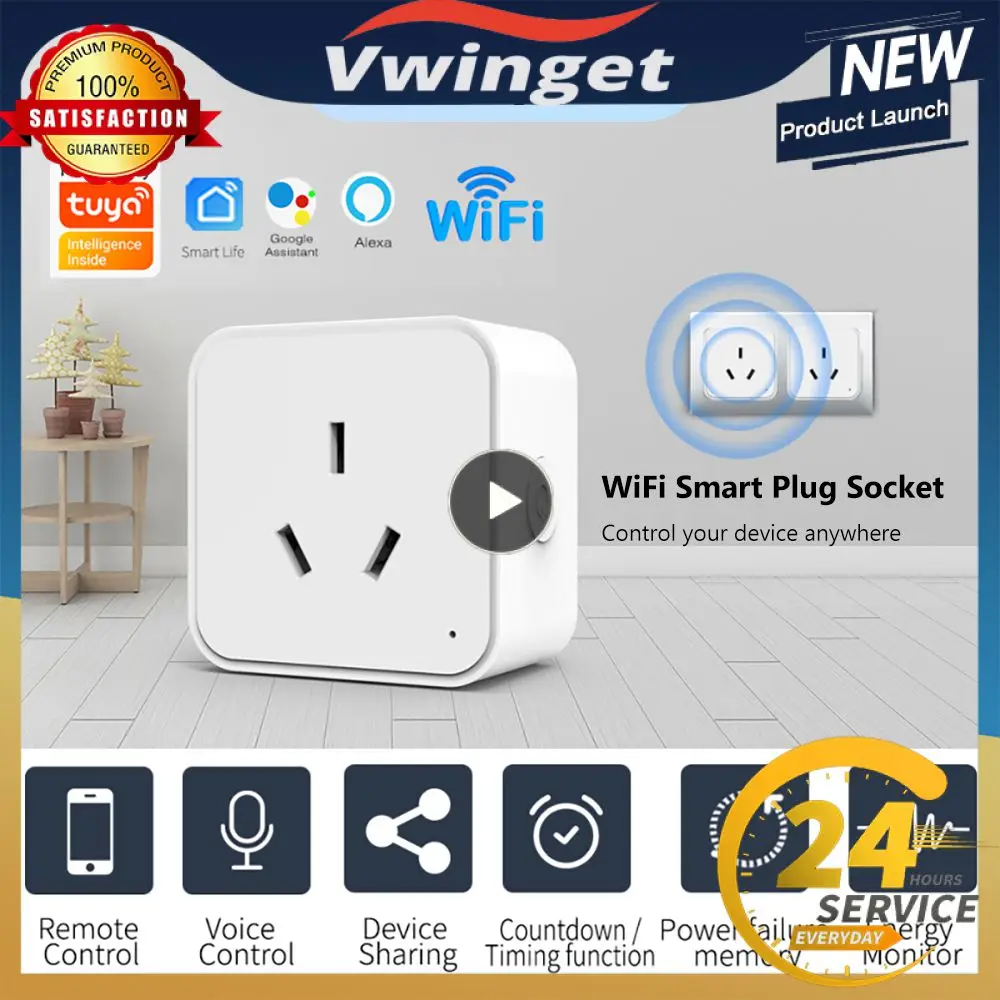 

1~5PCS Tuya Zigbee Smart Socket AU Plug Smartlife App Wireless Remote Control Power Output Power Monitoring Timing Work with