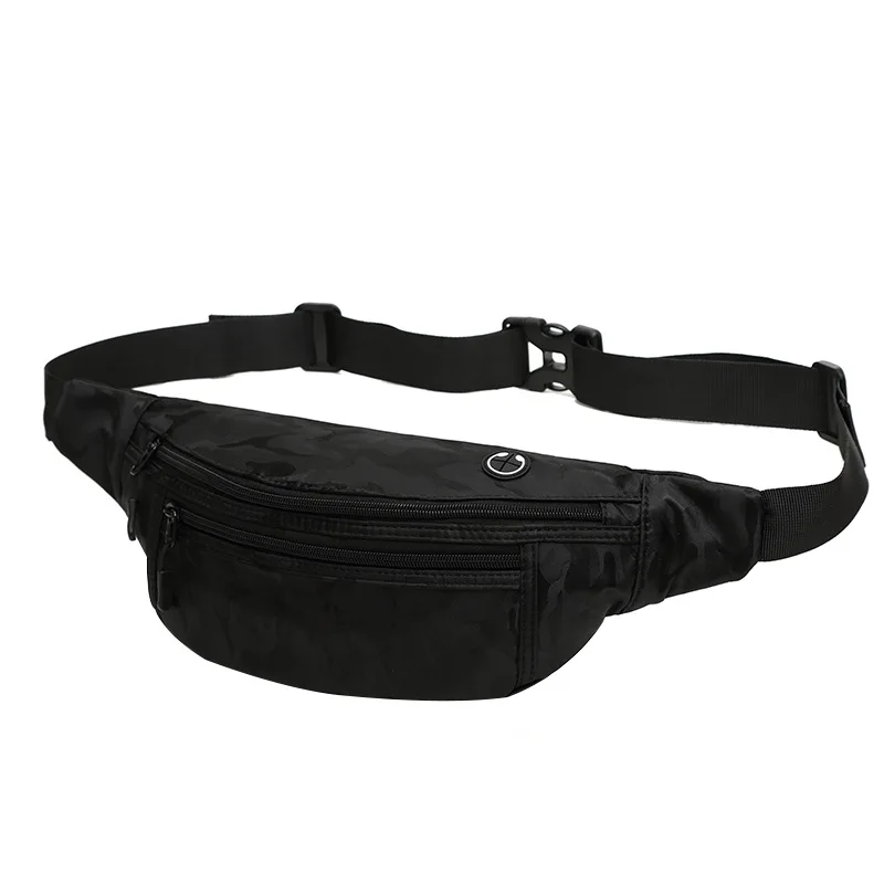 

Men Vintage Oxfor Zipper Pure Color Small Messenger Bag Travel Crossbody Pack Shoulder Chest Sling Bag With Headphone Cable Hole
