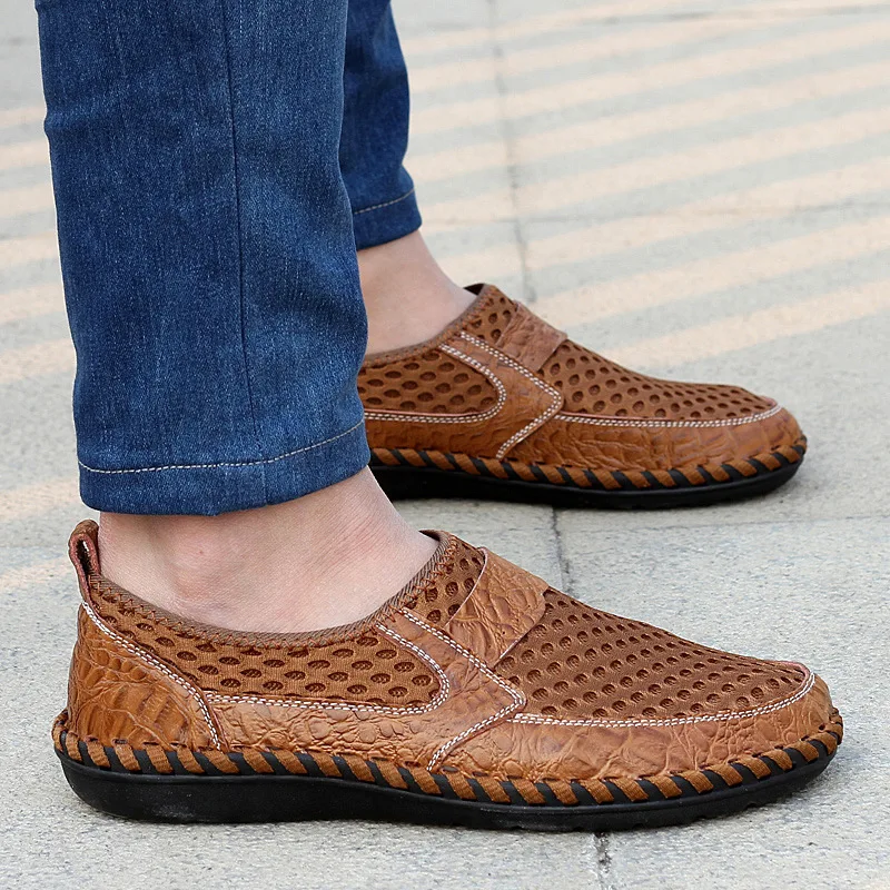 

Breathable Casual Shoes for Men Sewing Sports Shoe Outdoor Sneakers Male Large Size Loafers Hard-Wearing Zapatos Para Hombres