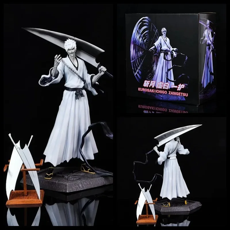35 см аниме Bleach Zangetsu фигурки модель игрушки ПВХ Куросаки Ичиго тысяча лет кровь