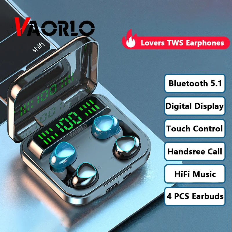 

TWS-стереонаушники с поддержкой Bluetooth и системой ШПД