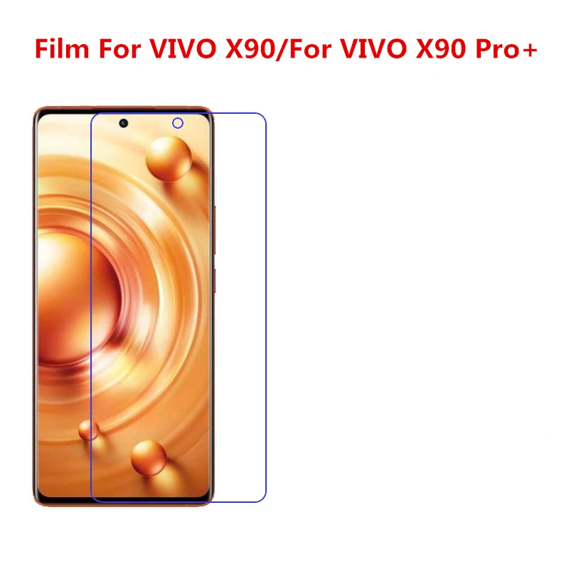 1/2/5/10 шт. ультратонкая прозрачная защитная пленка для HD ЖК-экрана с тканевой пленкой для очистки для VIVO X90/VIVO X90 Pro +.
