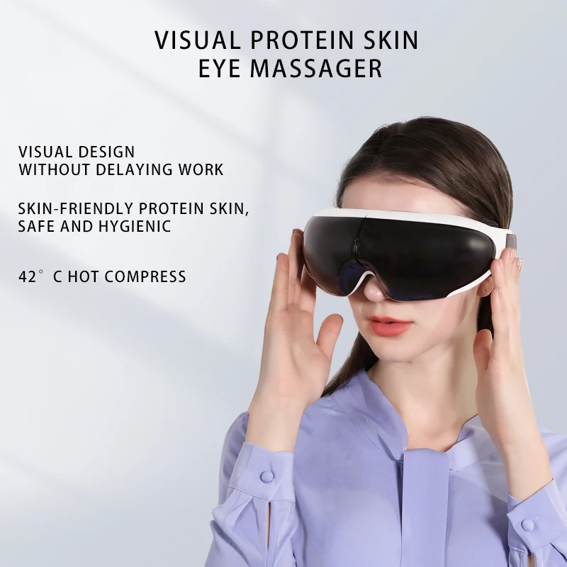 

Visual Protein Skin Eye Massager Air Pressure Massage Vibration Heating Bluetooth Music To Relieve Eye Fatigue And Dark Circles