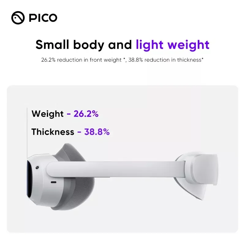 Фото Новейшие очки Pico 4 VR, все в одном, виртуальная реальность, смотреть телевизор, 4K дисплей, 8 ГБ, VR гарнитура, играть в паровые VR игры 2022 №4