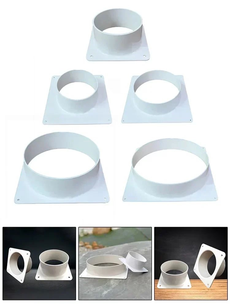 Соединитель воздуховодов фланец прямая вентиляционная труба пластиковые