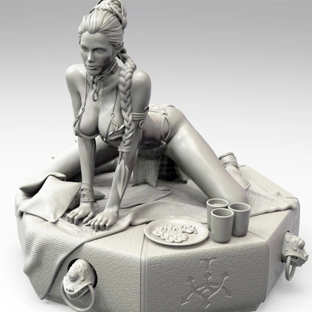 

Rey Skywalker 75mm Resin Figure Model Kit 1/24 Scale Models Leia Slave Modelling Unpainted Kits Diy Toys Hobbies Plastic Model