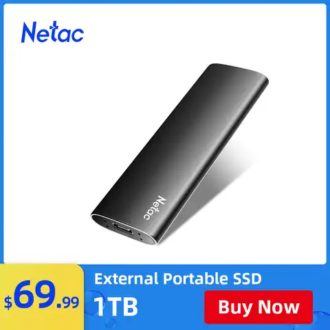 Внешний портативный SSD-накопитель Netac 250 ГБ 500 ГБ 1 ТБ