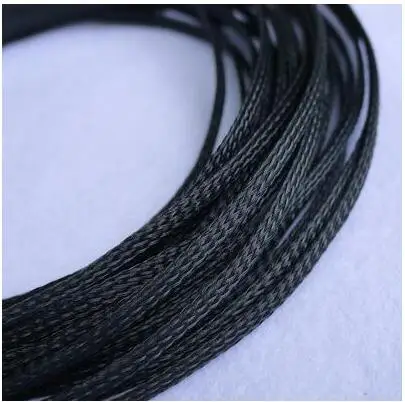 Плоские ПЭТ Кабельные муфты плетеные расширяемые нейлоновые змеиные провода серые розовые фиолетовые оранжевые 3 мм 4 мм 6 мм 8 мм 10 мм 12 мм 16 мм