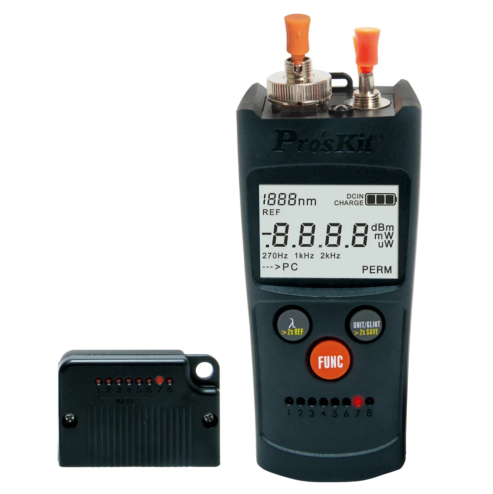 Pro'sKit MT-7602-C Измеритель мощности оптоволокна 4-в-1 тестовая ручка для лазерного