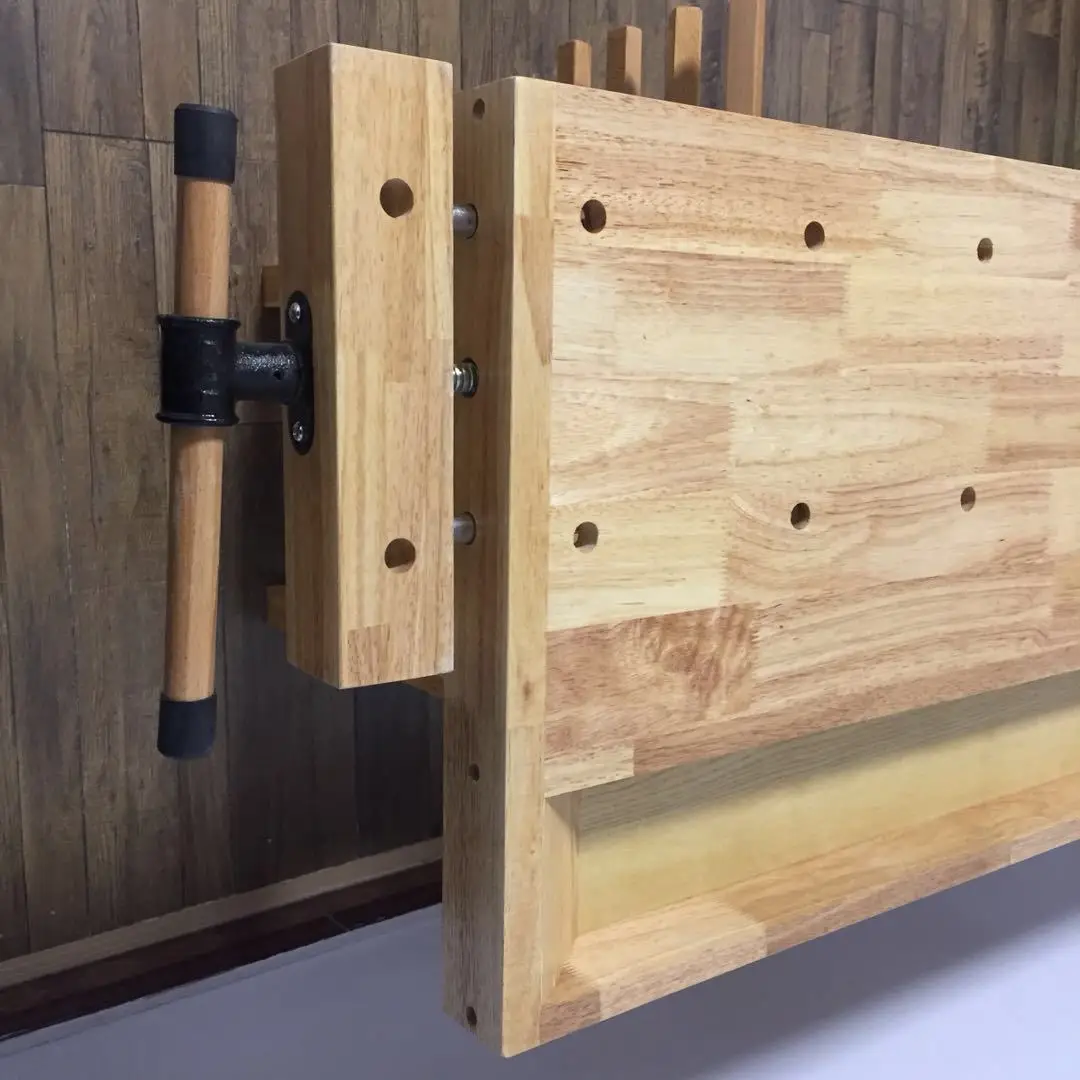 Solid wood beech Workbench Woodworking table School home wood workshop