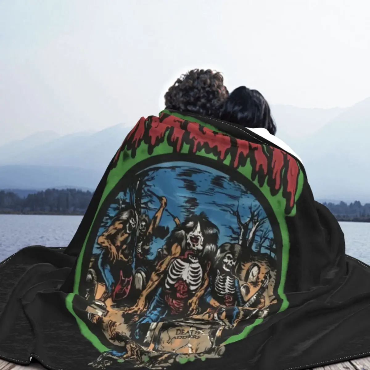 Mnwka Cemetery Zombies Death Adders черная футболка мужское одеяло для разрушения юмора отдыха