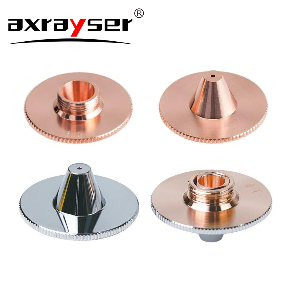 

Axrayser Type C Laser Nozzle Single Double Layer D28/32mm H11 H15 M11 for HANS Precitec Raytools Fiber Cutting Machine Consumab