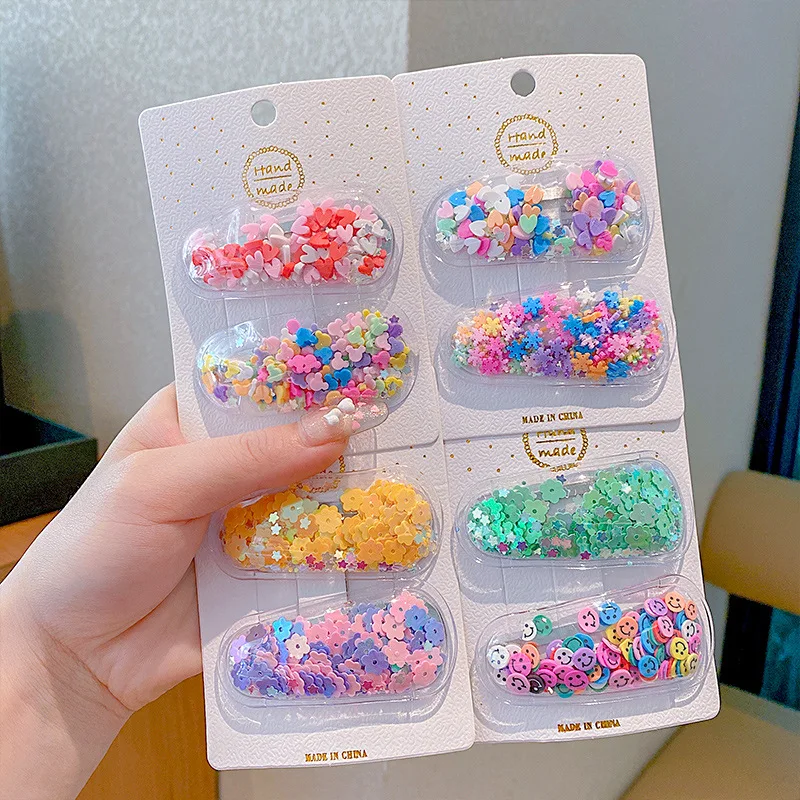 

2Pcs/Set Korean Children's Hairpin Cute Hairpin Little Girl Side Clip Bb Clip Girl Headwear Baby