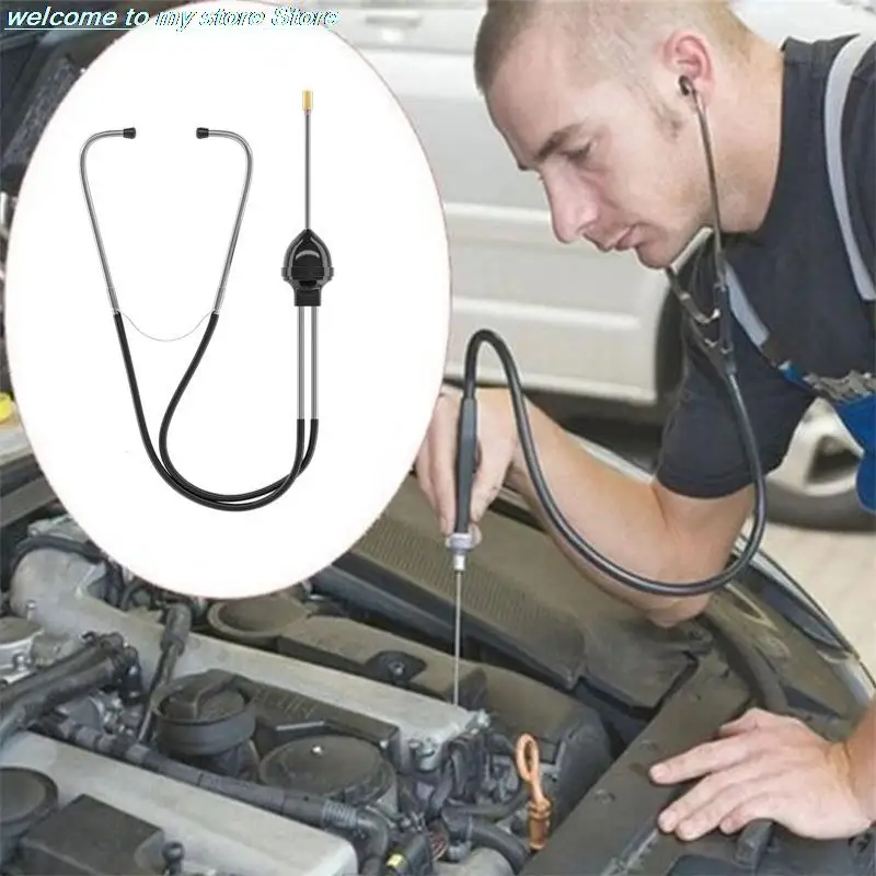 

NEW Auto Stethoscope Car Engine Block Diagnostic Tool Stainless Steel Cylinder Stethoscope Automotive Engine Hearing Tools