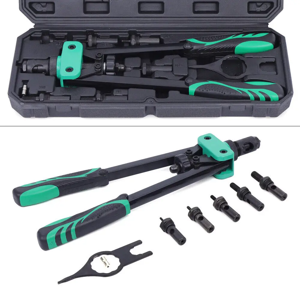 

14" Blind Rivet Nut Gun Nut Tool Manual Riveter Durable Nut Rod Replacing Tool