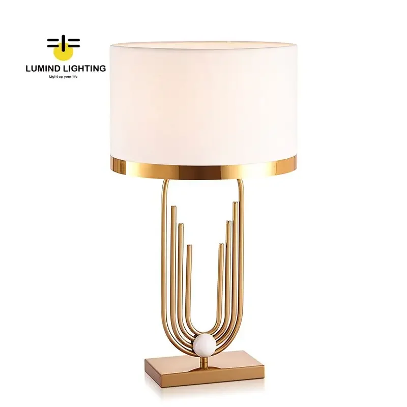 Lumind Hotel роскошный современный черный тканевый абажур настольная лампа домашний