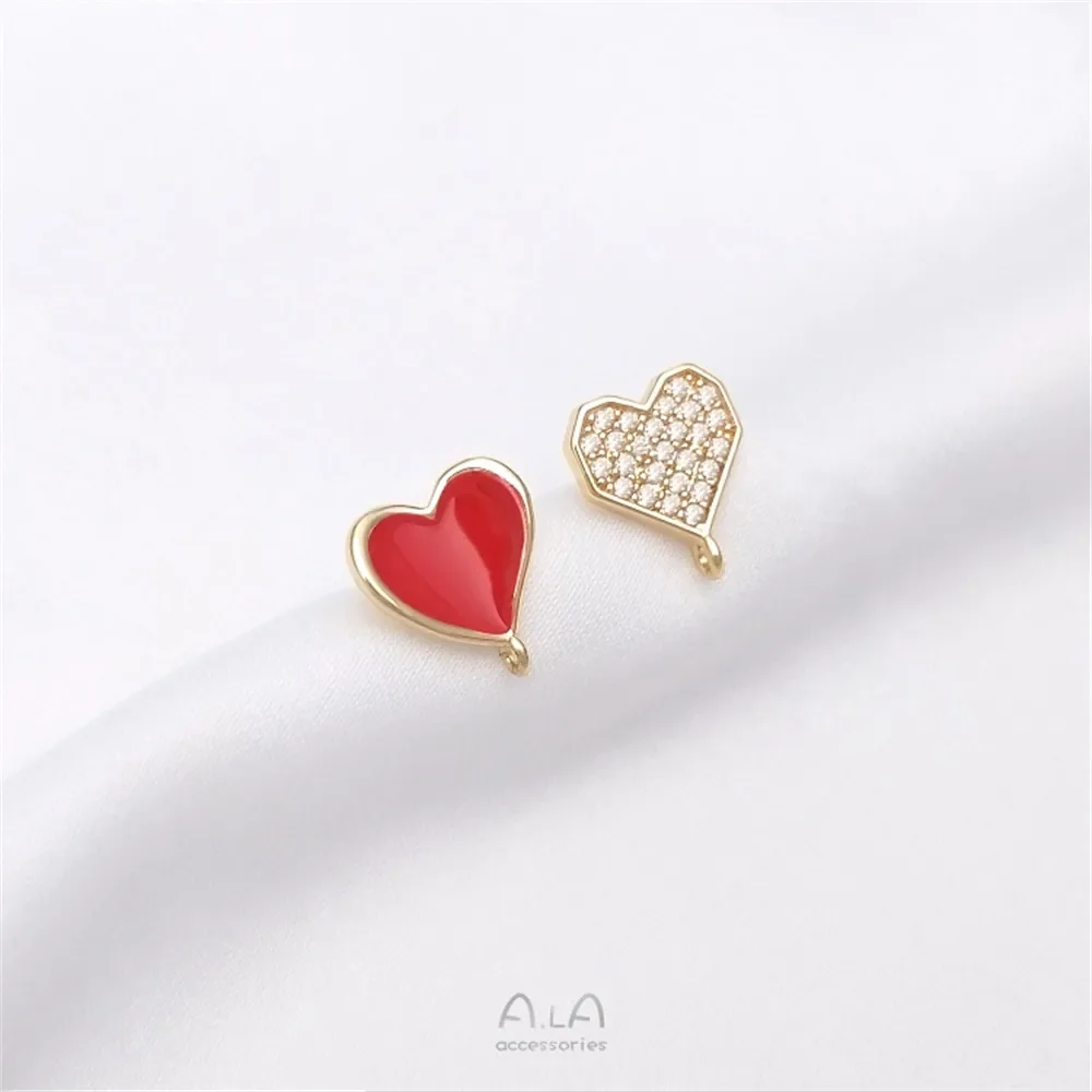 Серебряная булавка 925 пробы покрите золотом 14 карат серьги Любовь микронабор