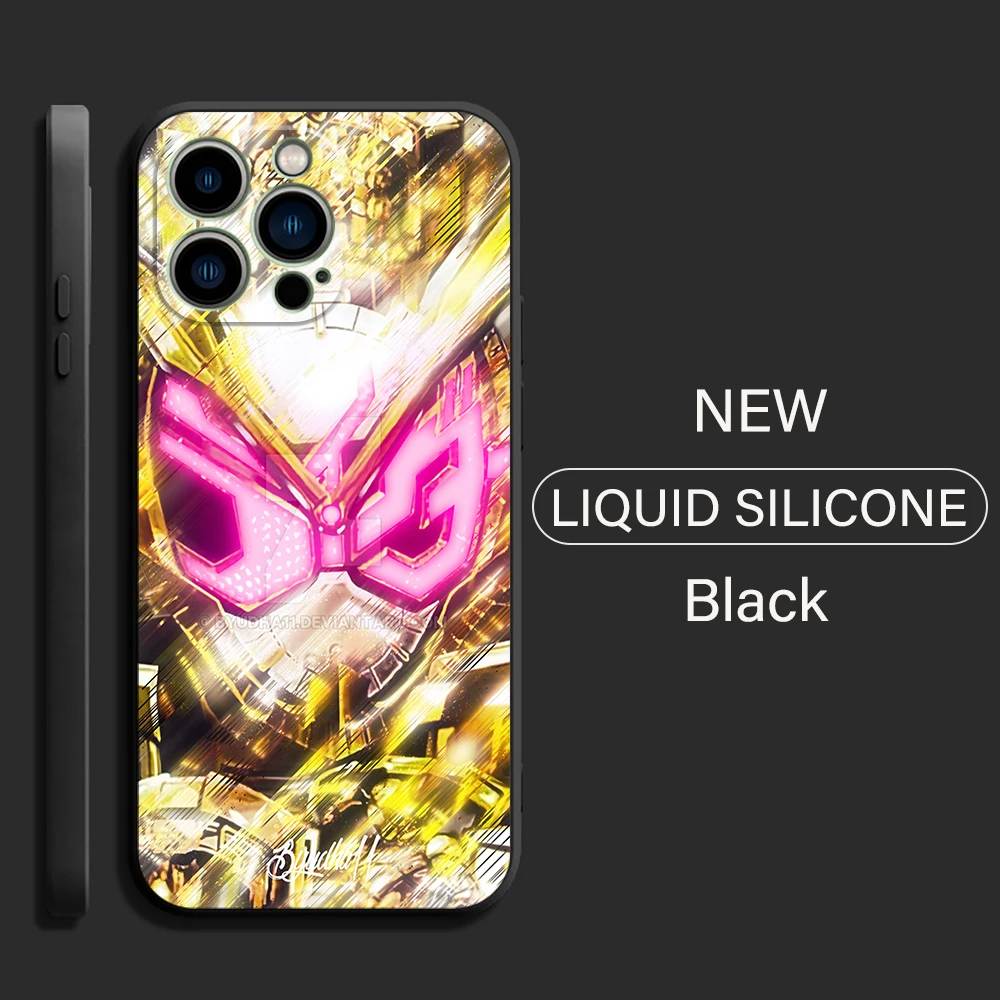 Cool Kamen Rider Phone Case For iPhone 11 13 12 Pro Max 12 13 Mini X XS XR MAX SE 6 7 8 Plus Liquid Silicon Back Soft Carcasa images - 6