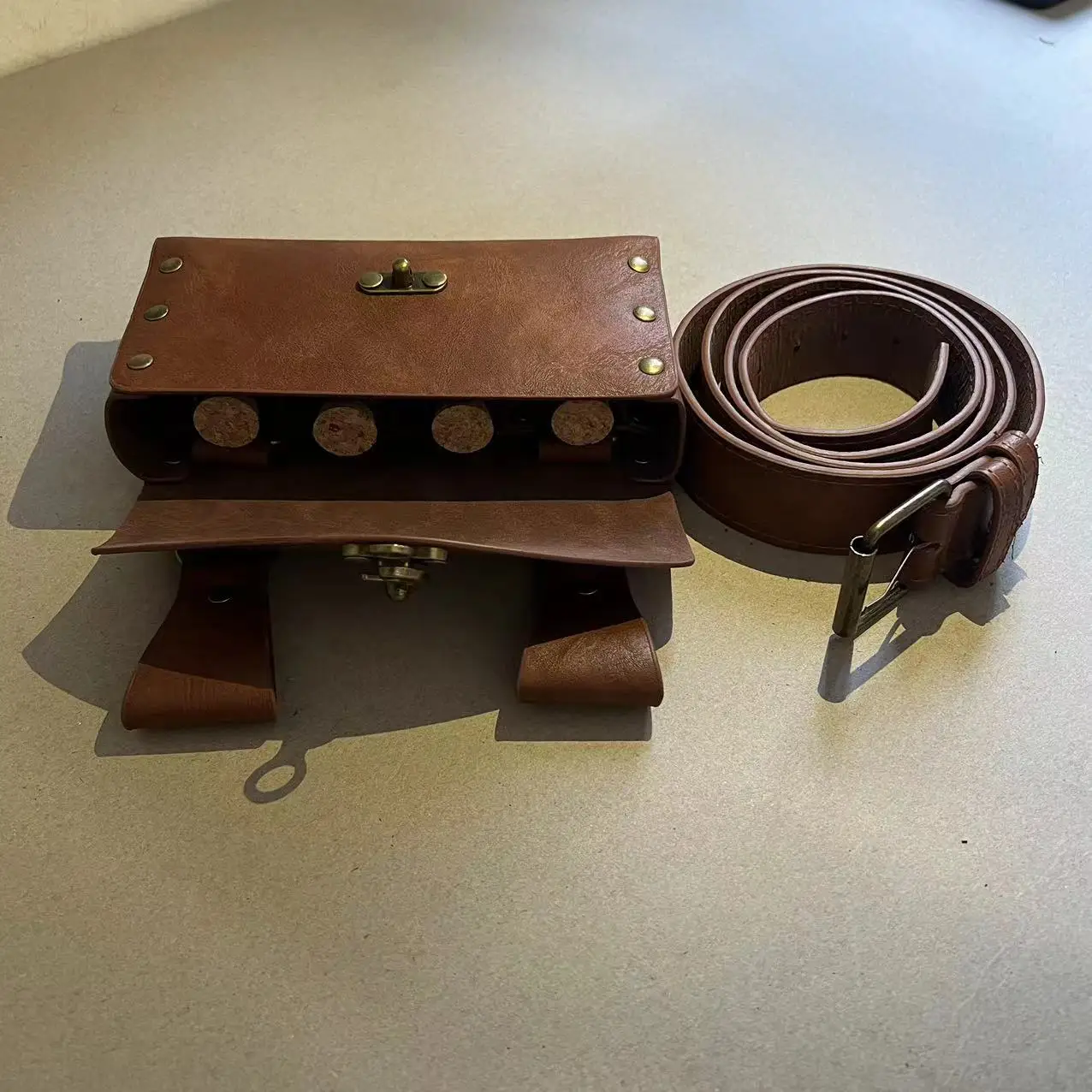 Средневековый рыцарь полиуретановая сумка на пояс со стеклянной магической