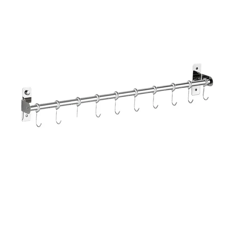 Кухонный крючок подвесной стержень бытовая настенная стойка из нержавеющей
