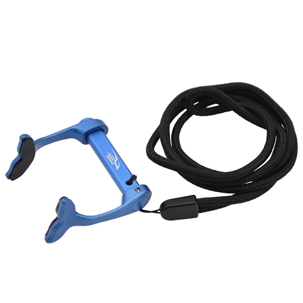 

Free Dive Swimming Nose Clip Nonslip Adjustable With Anti-Lost Rope Snorkeling For Diving Masks Aluminum Non-slip Swim Nose Clip