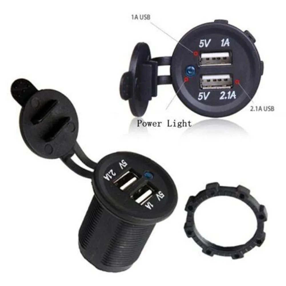 

Lighter USB Cigarette Lighter Socket Motorcycle Plug 1.7*1.5*1.5inch 12V/24V