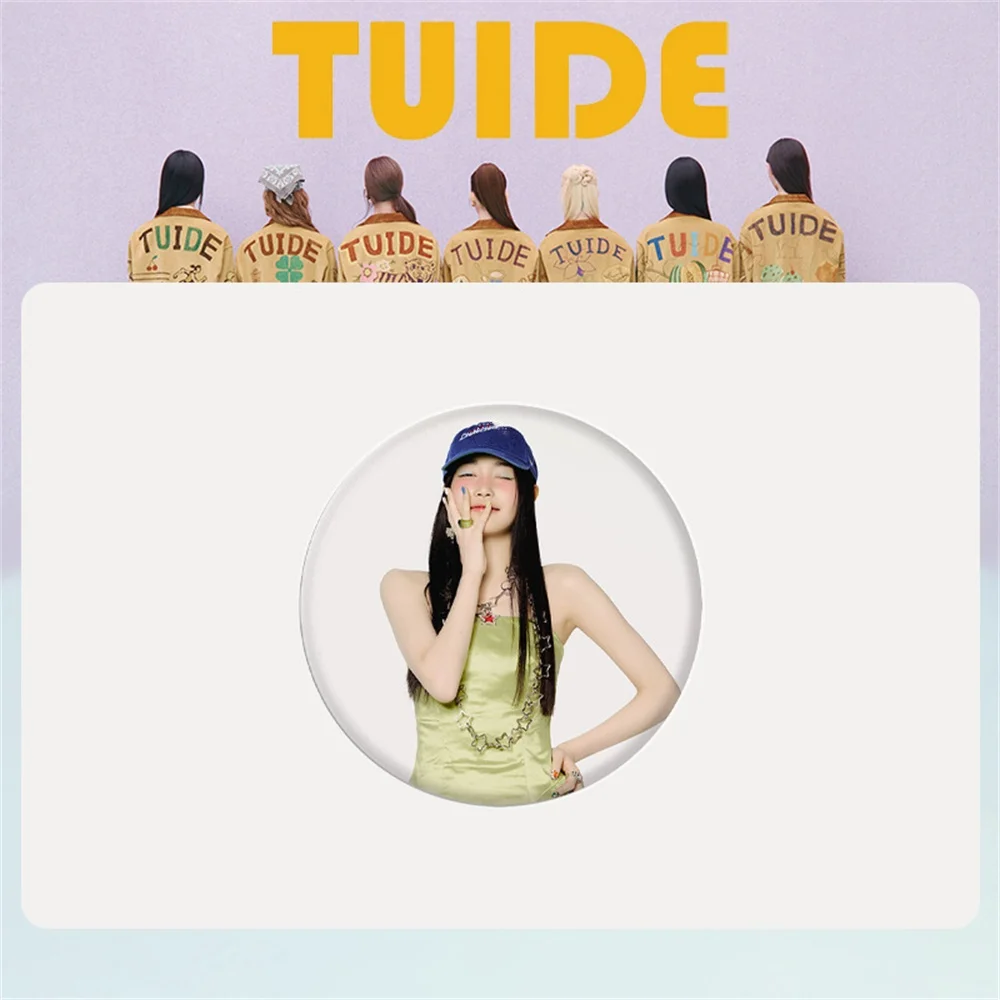 Фото Новый круглый значок HD группы Girls Group TUIDE: Елена, Джа, Саки, Се Хээ, Ихани, Сеён. Акриловый брелок, брошь для сумок, декор для фанатов. №3