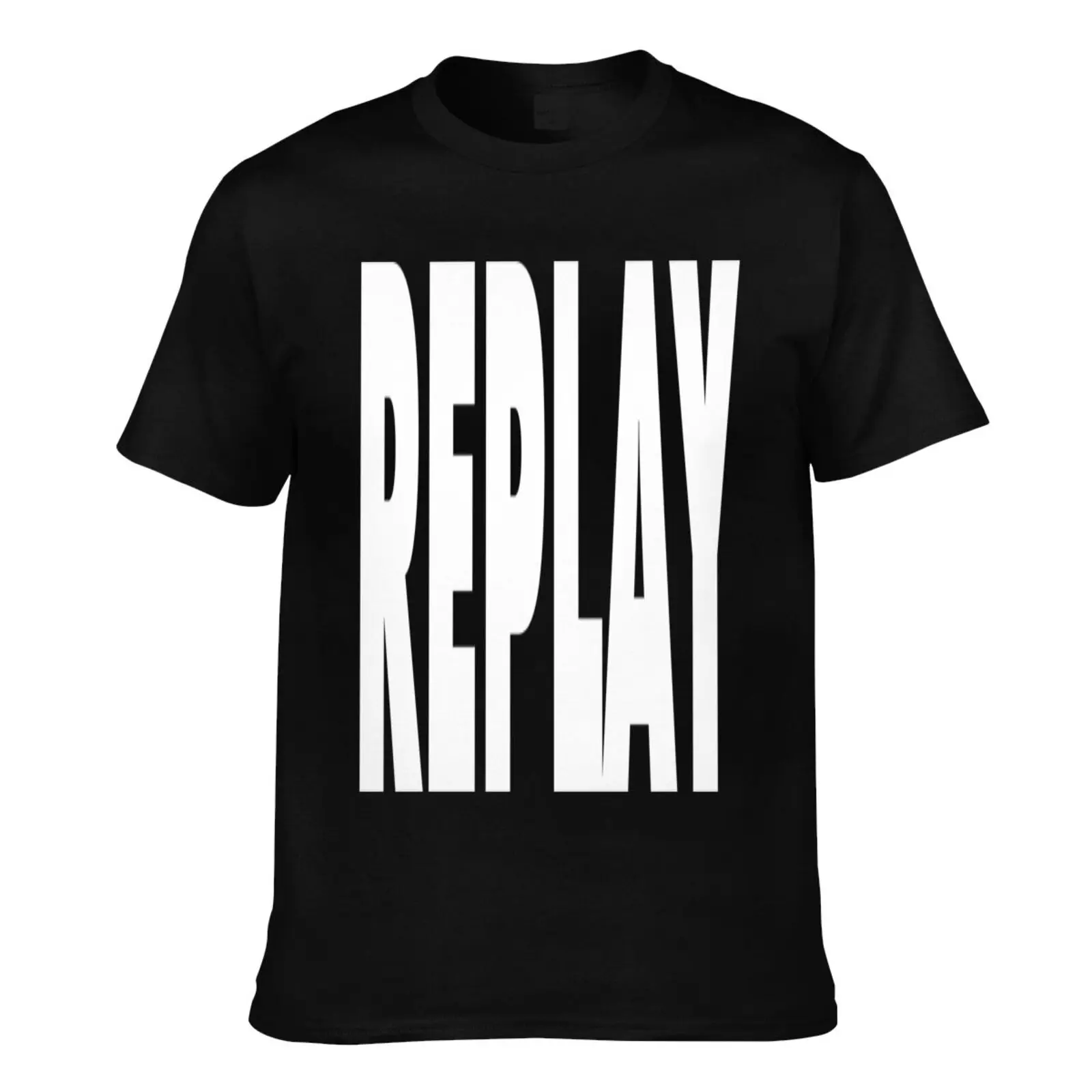 

Футболка Replay мужская с круглым вырезом, толстая одежда, цвет серый меланж, рубашка для пар, одежда