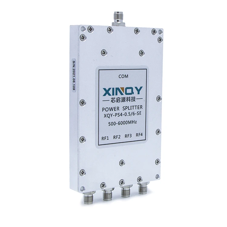 

XINQY Low insertion loss Microstrip Power Divider 50 ohm Combiner 500/6000MHz 4 way RF Power Splitter