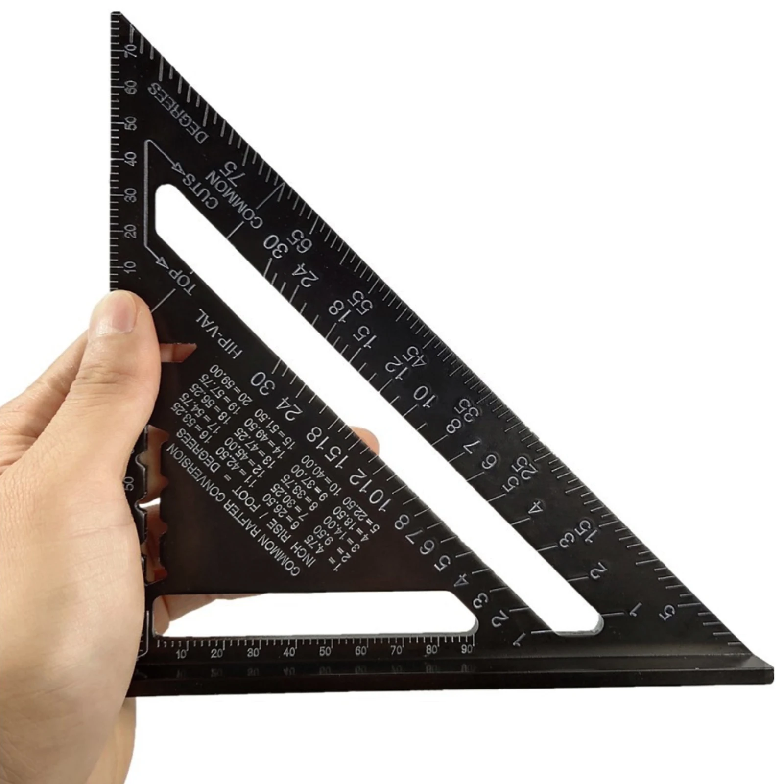 

Aluminum Alloy Fine Workmanship Triangle Ruler Roofer Rustproof Good Hardness Carpenter Wear Resistance Engineer High Precision