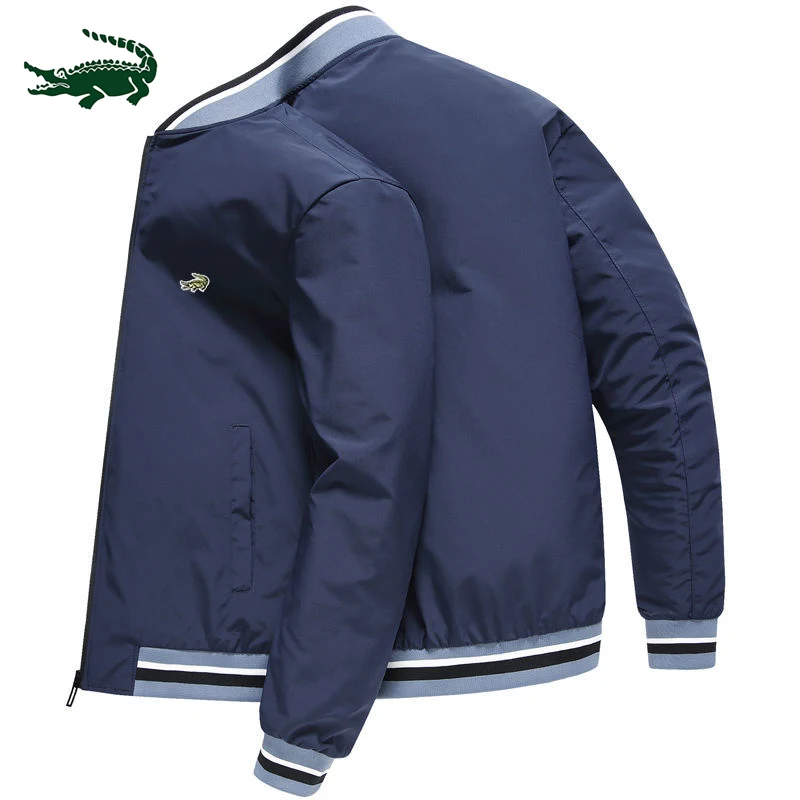 

2022spring, summer and autumn new men's trend jacket casual sports printed stand collar zipper jacket