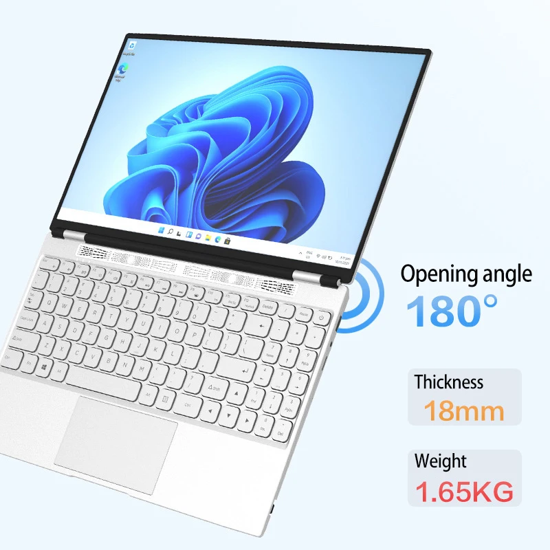 Супер экономичный ноутбук 15 6 дюймов Intel Celeron N5095 16 Гб ОЗУ 1 ТБ M.2SSD 1920*1080P HD камера