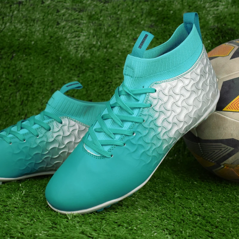 DR.EAGLE High Ankle Breathable Men's Original Soccer Shoes Outdoor Professional Training Football Boots Light Zapatos De Soccer