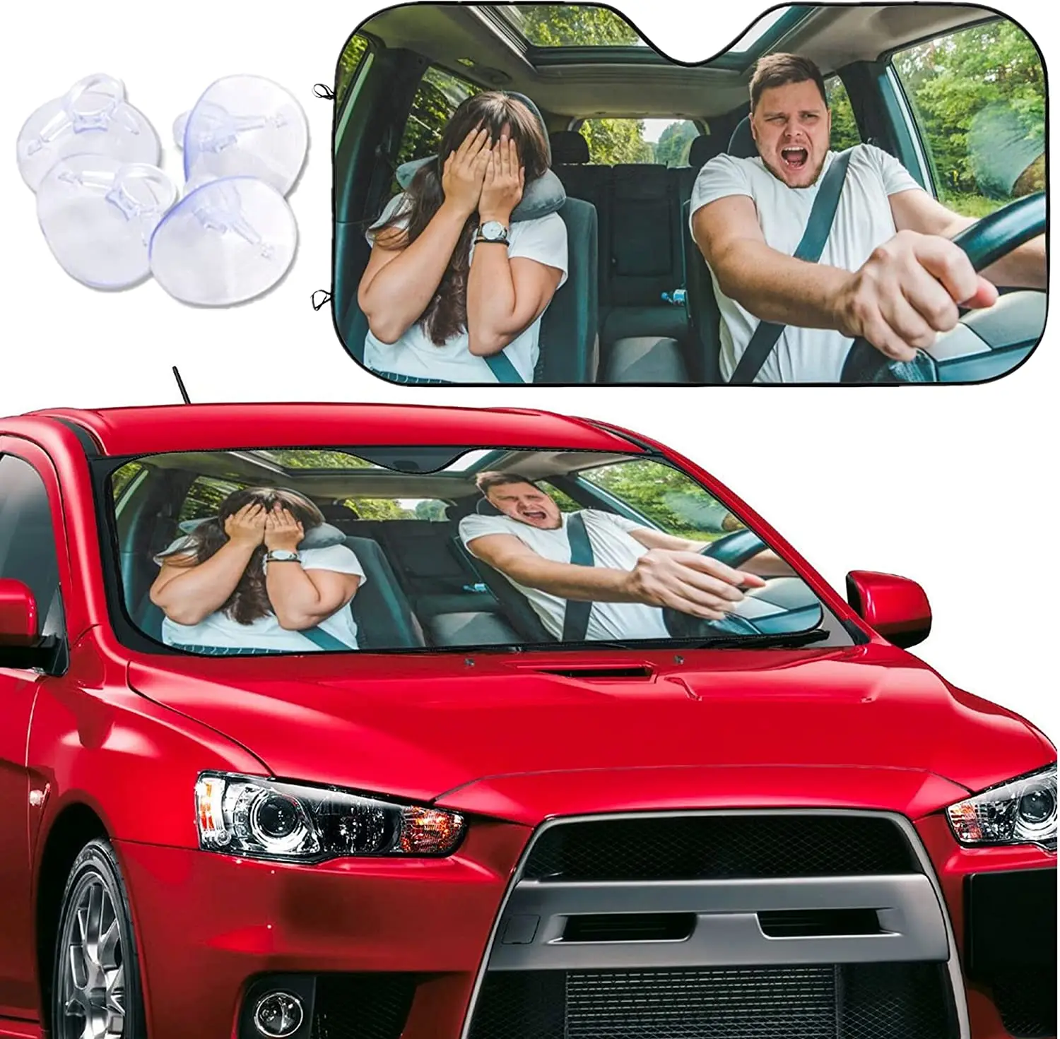 

Custom Car Windshield Sun Shade Personalized Car Sunshade with Picture/Text Custom Car Sun Visor UV Ray Sun Protector